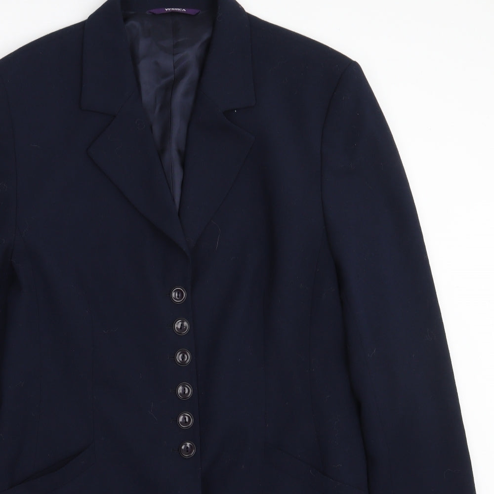 Yessica Womens Blue   Jacket Blazer Size 14