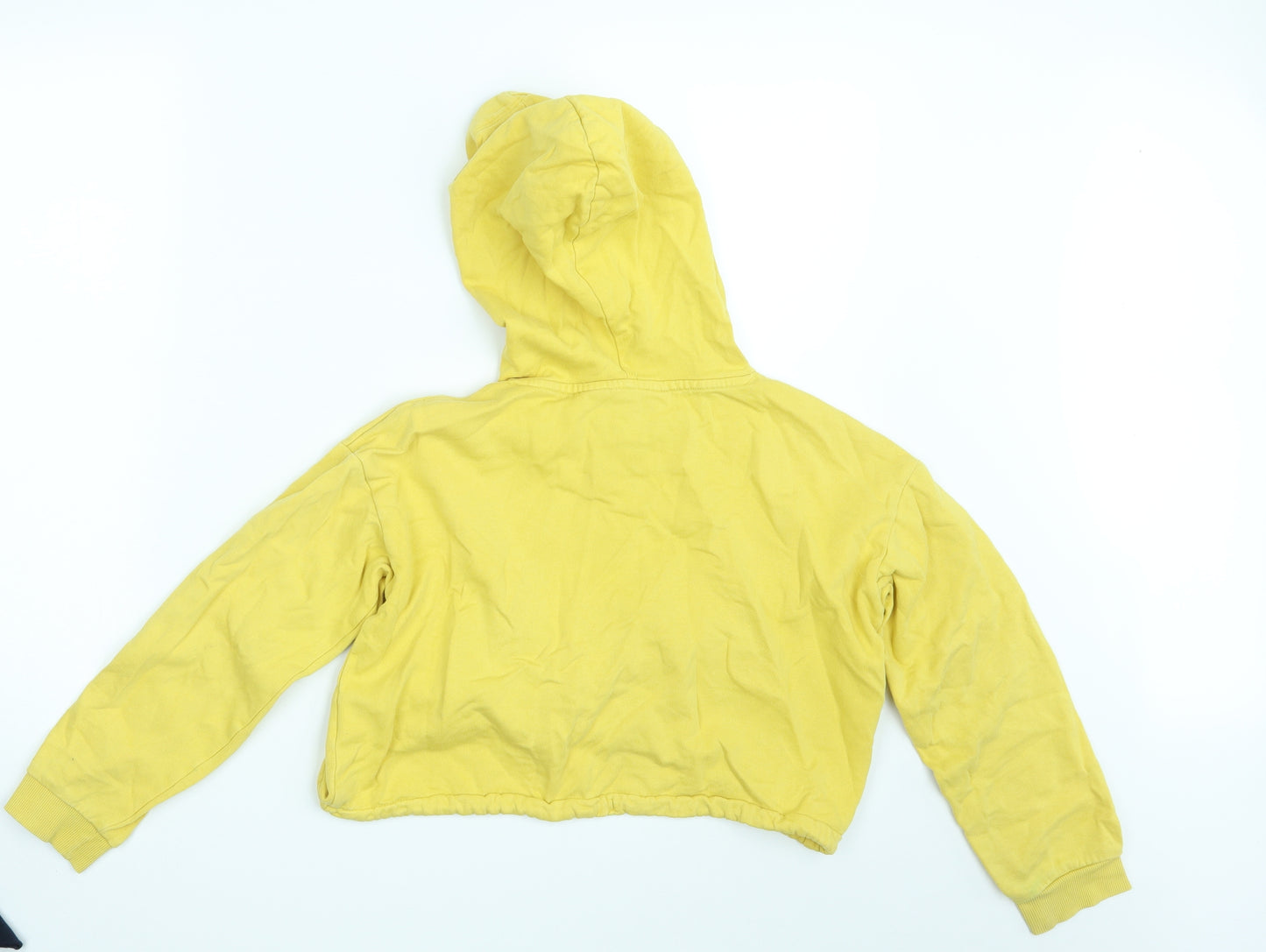 H&M Girls Yellow   Pullover Hoodie Size 10-11 Years