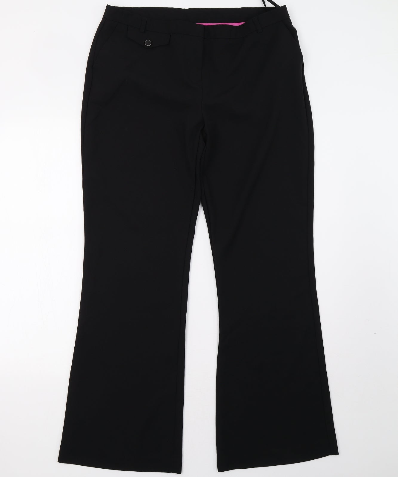 New Look Womens Black   Trousers  Size 14 L33 in
