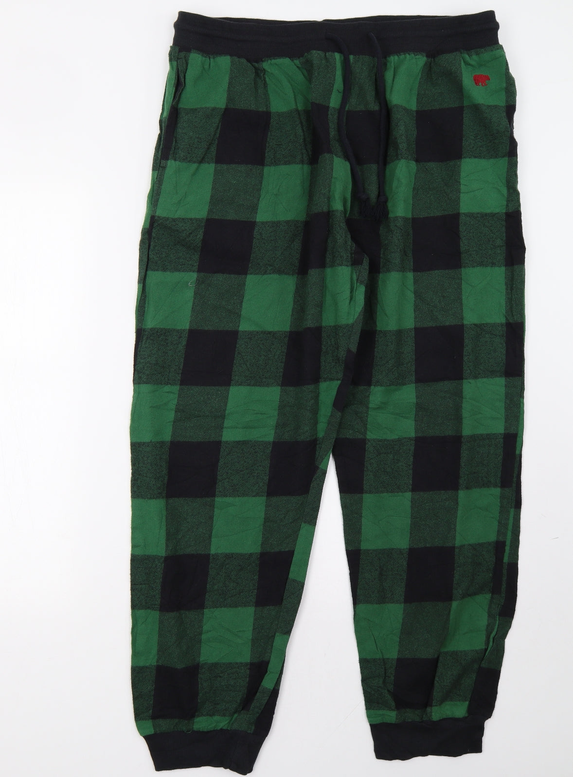 F&F Mens Green Check   Pyjama Pants Size 2XL
