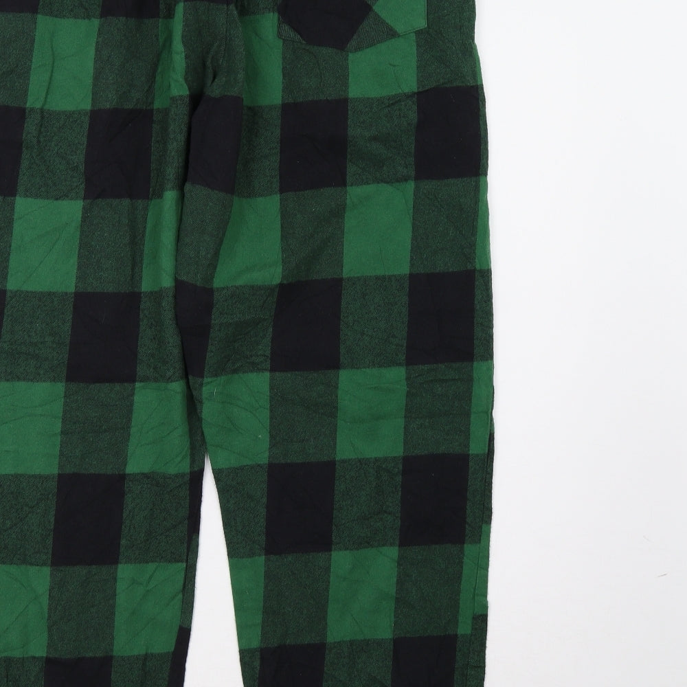 F&F Mens Green Check   Pyjama Pants Size 2XL