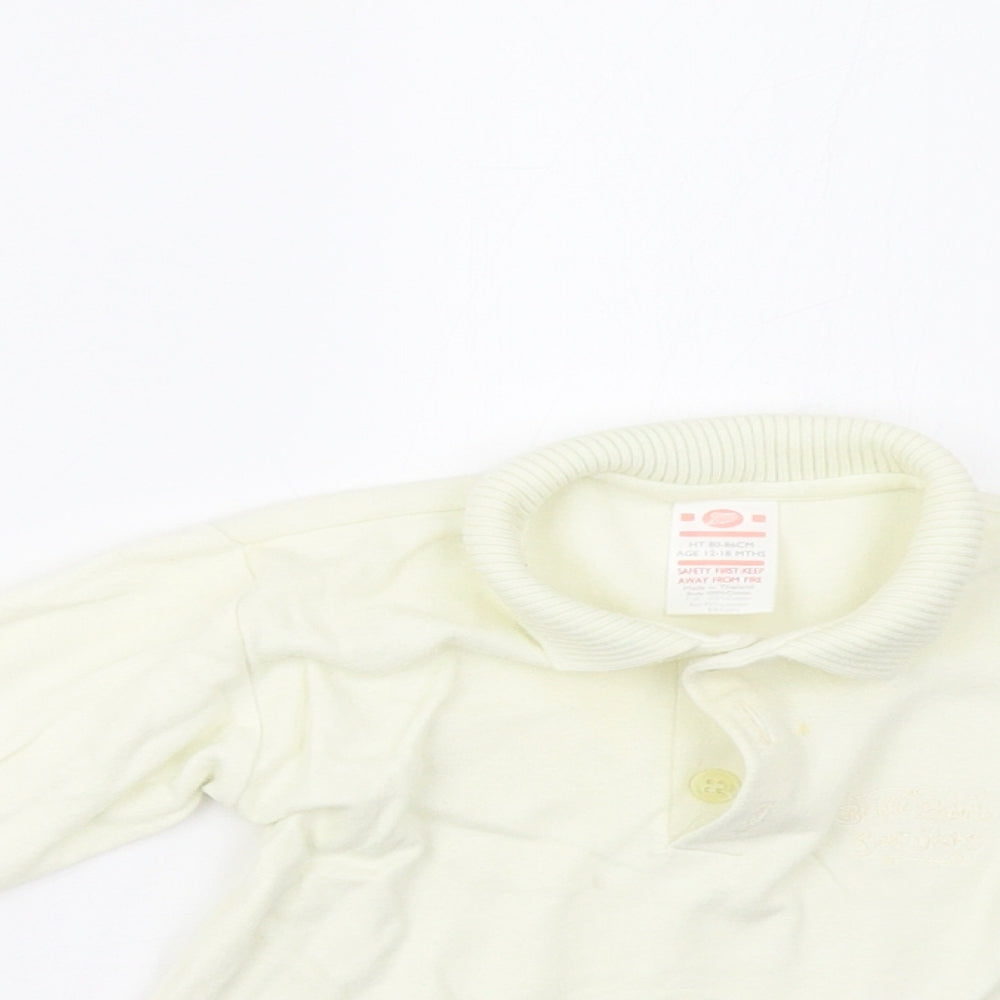 Boots Baby Yellow   Basic Polo Size 12-18 Months