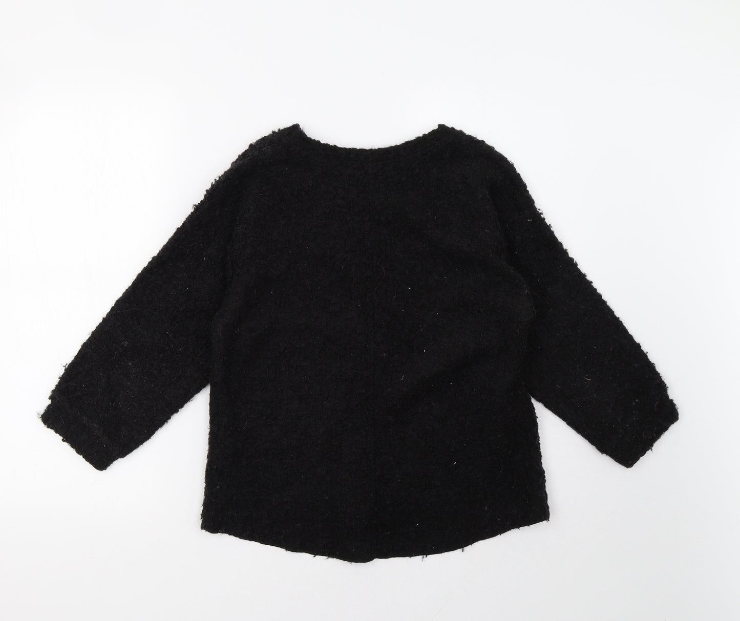 Topshop Womens Black   Pullover Sweatshirt Size 8