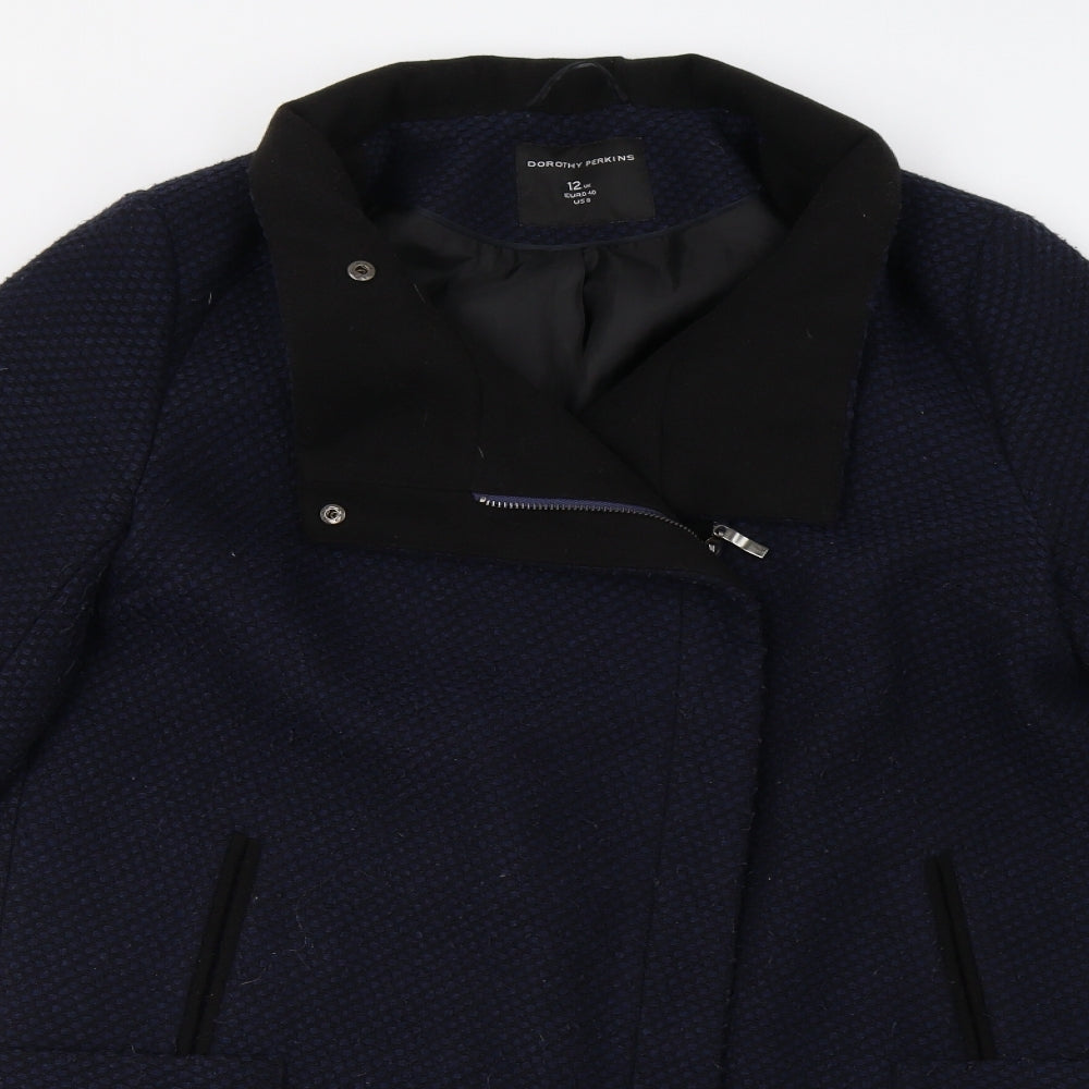 Dorothy Perkins Womens Blue   Jacket Coat Size 12