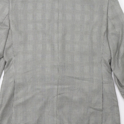green woods Womens Grey Check  Jacket Blazer Size 40