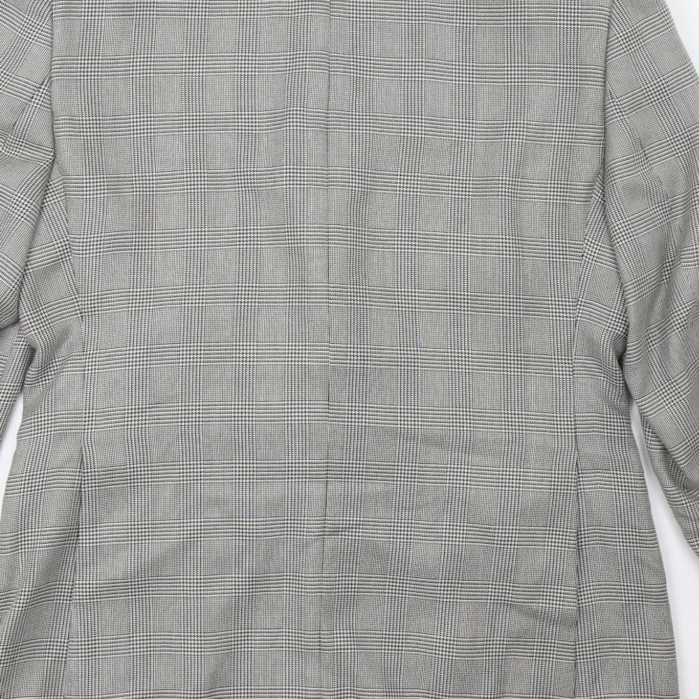 green woods Womens Grey Check  Jacket Blazer Size 40