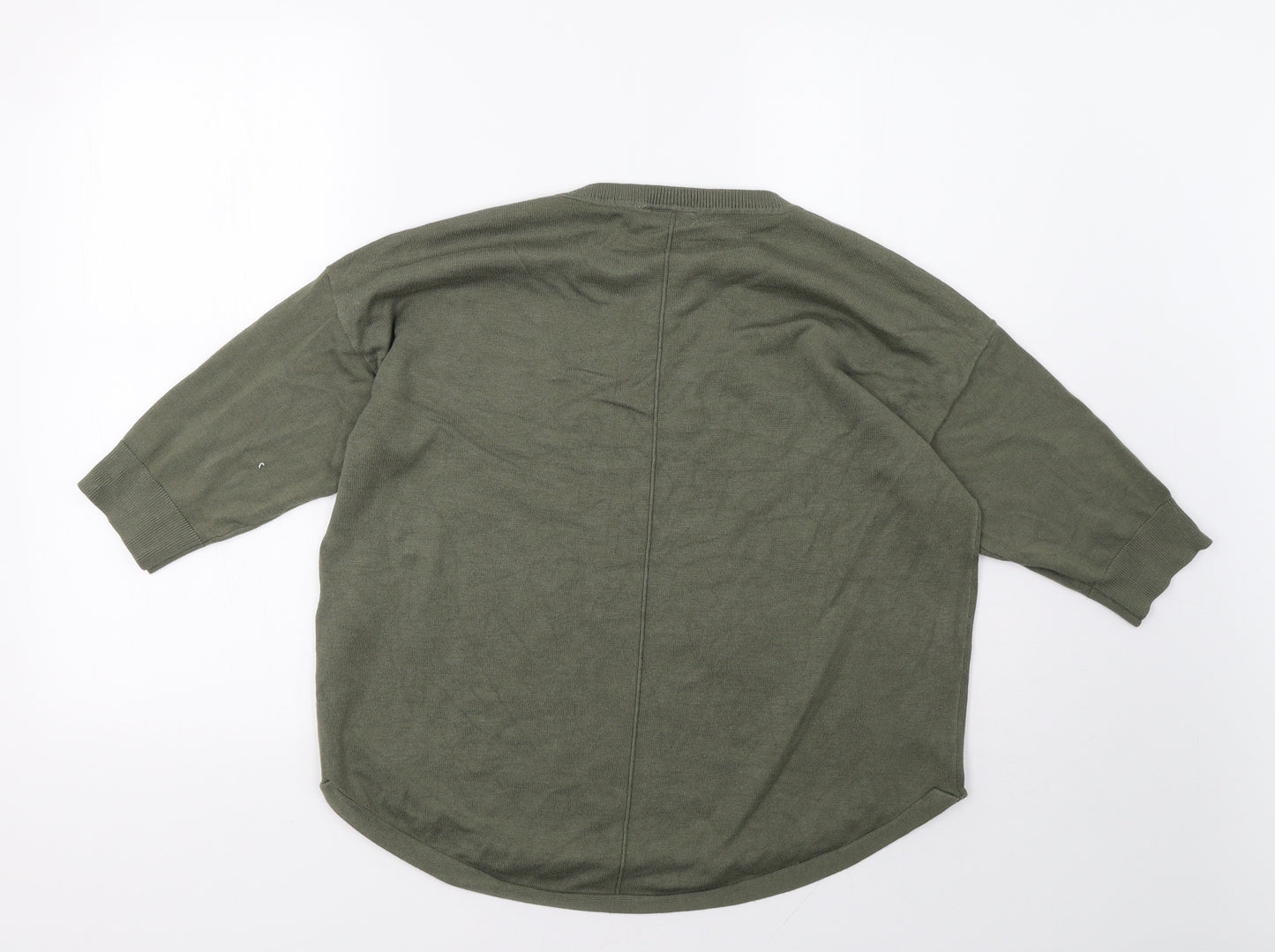 fransa Womens Green   Pullover Sweatshirt Size L