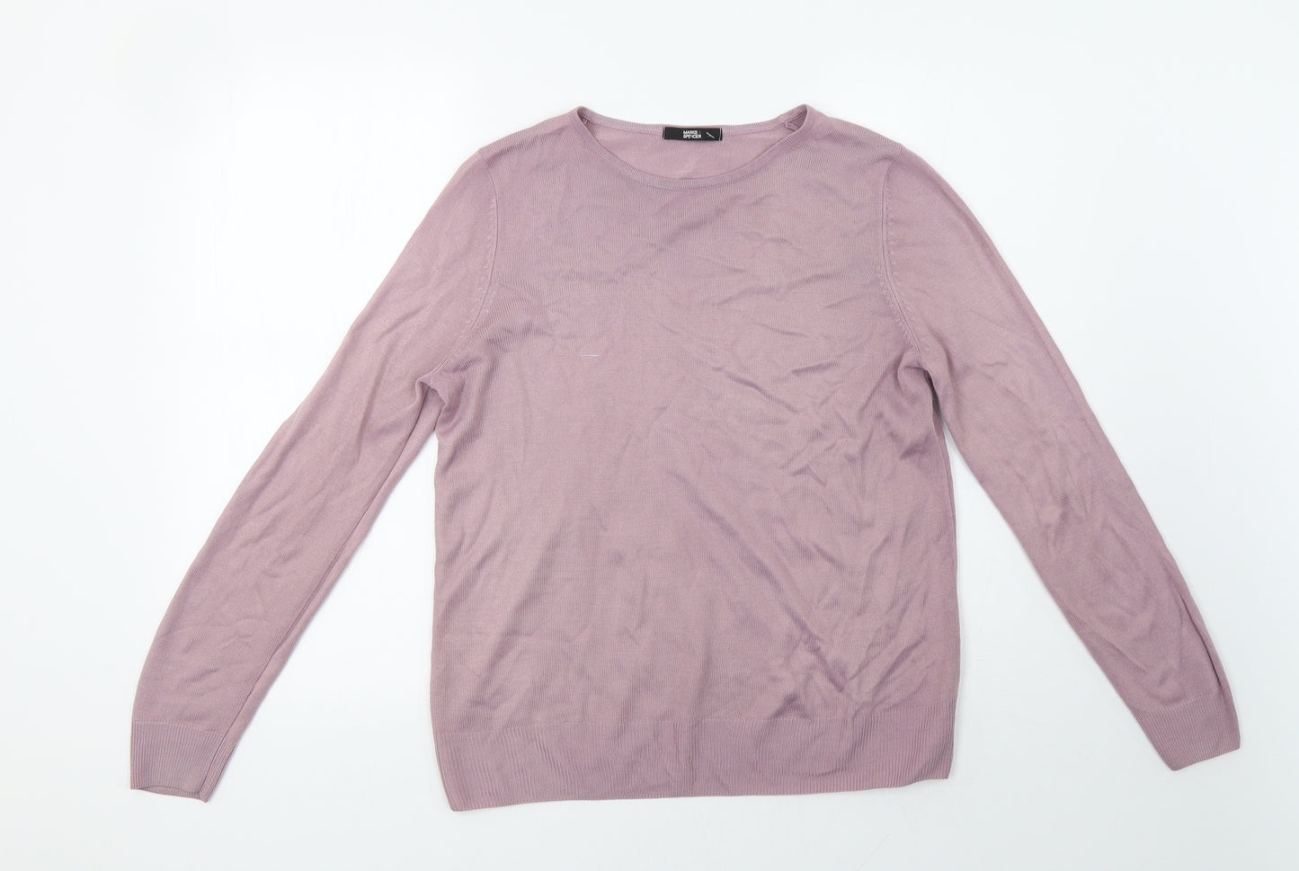 Marks and Spencer Womens Purple   Pullover Sweatshirt Size 10