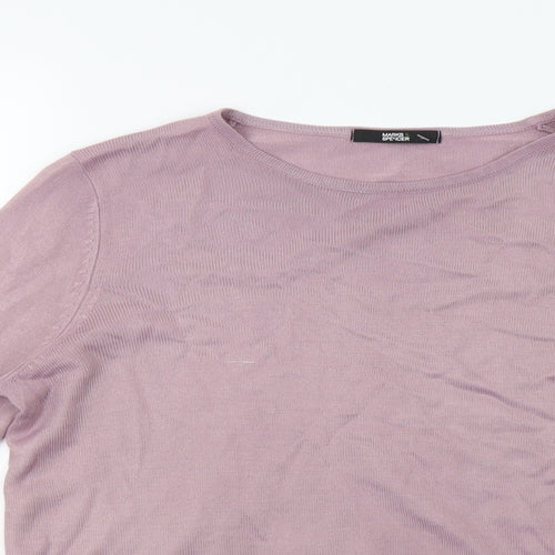 Marks and Spencer Womens Purple   Pullover Sweatshirt Size 10