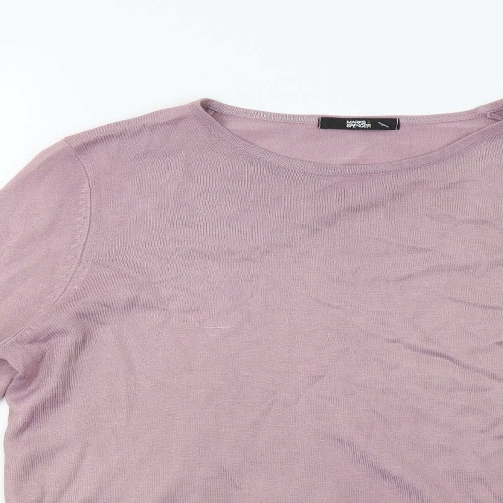 Marks and Spencer Womens Purple   Pullover Sweatshirt Size 10