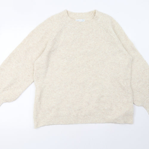 Primark Womens White   Pullover Sweatshirt Size L