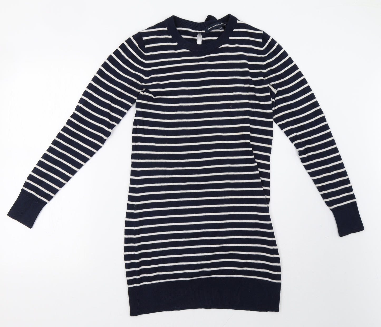 French Connection Womens Blue Striped  Jumper Dress  Size 10