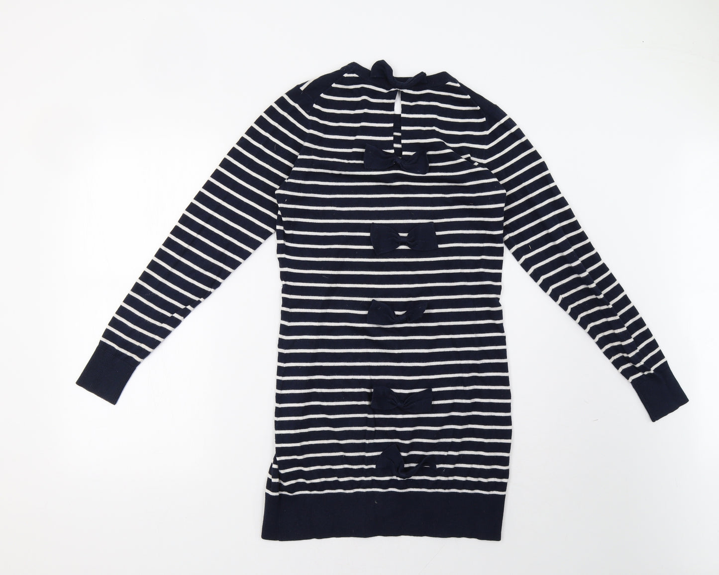 French Connection Womens Blue Striped  Jumper Dress  Size 10