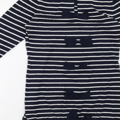 French Connection Womens Blue Striped  Jumper Dress  Size 10