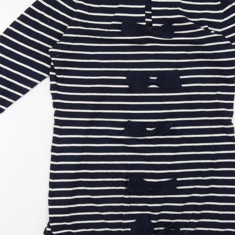 French Connection Womens Blue Striped  Jumper Dress  Size 10