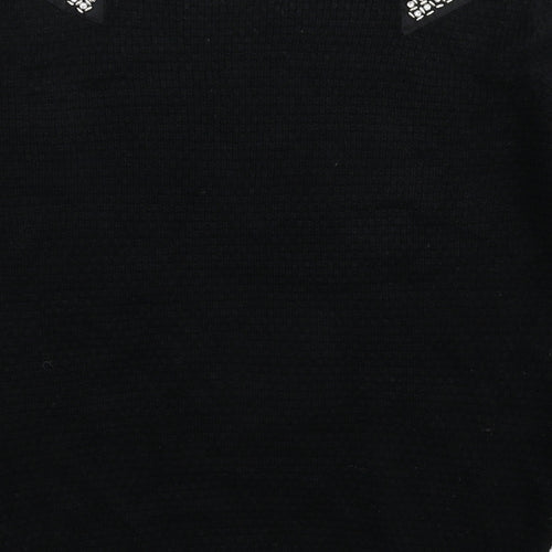 Select Womens Black  Knit Pullover Jumper Size 14
