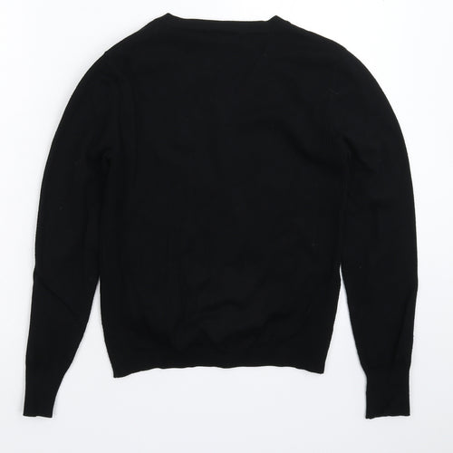 Papaya Womens Black  Knit Cardigan Jumper Size 12