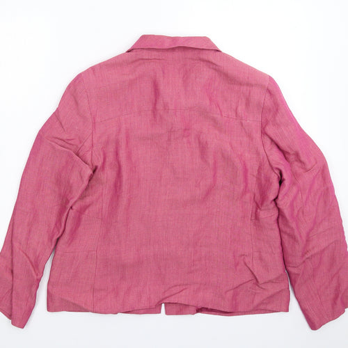 Marks and Spencer Womens Pink   Jacket Blazer Size 14