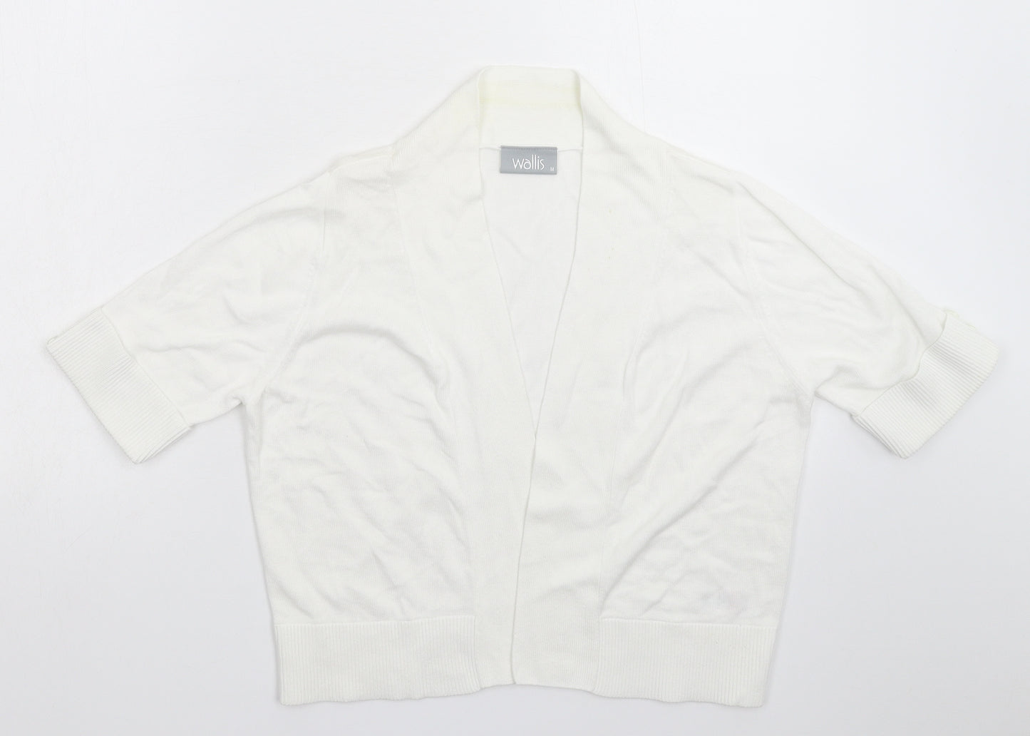 Wallis Womens White  Knit Cardigan Jumper Size M