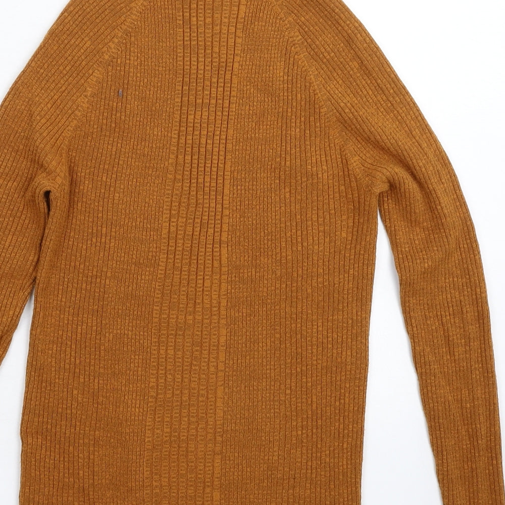 TU Womens Brown  Knit Pullover Jumper Size 16