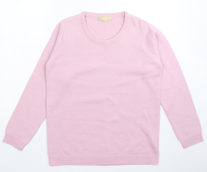 Daxon Womens Pink Knit Pullover Jumper Size 18