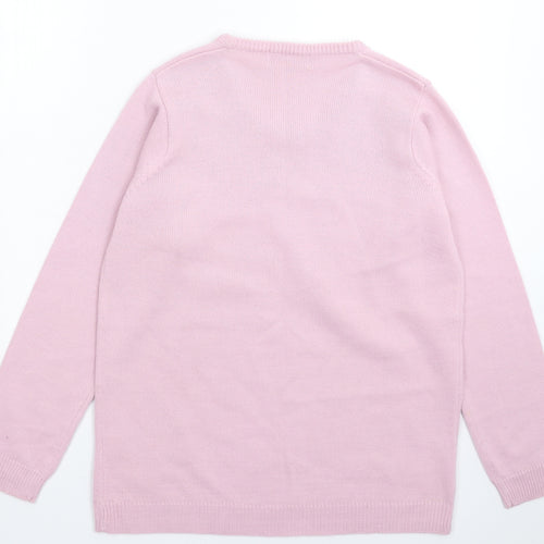 Daxon Womens Pink  Knit Pullover Jumper Size 18
