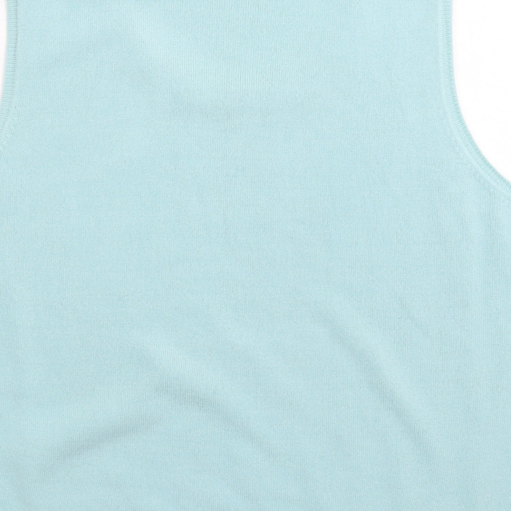 George Womens Blue  Knit Vest Jumper Size 16