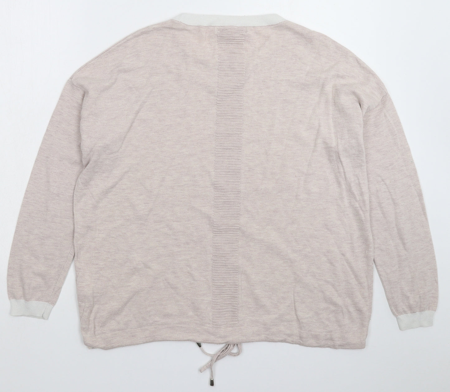 NEXT Womens Grey  Knit Pullover Jumper Size 14  - Oversized