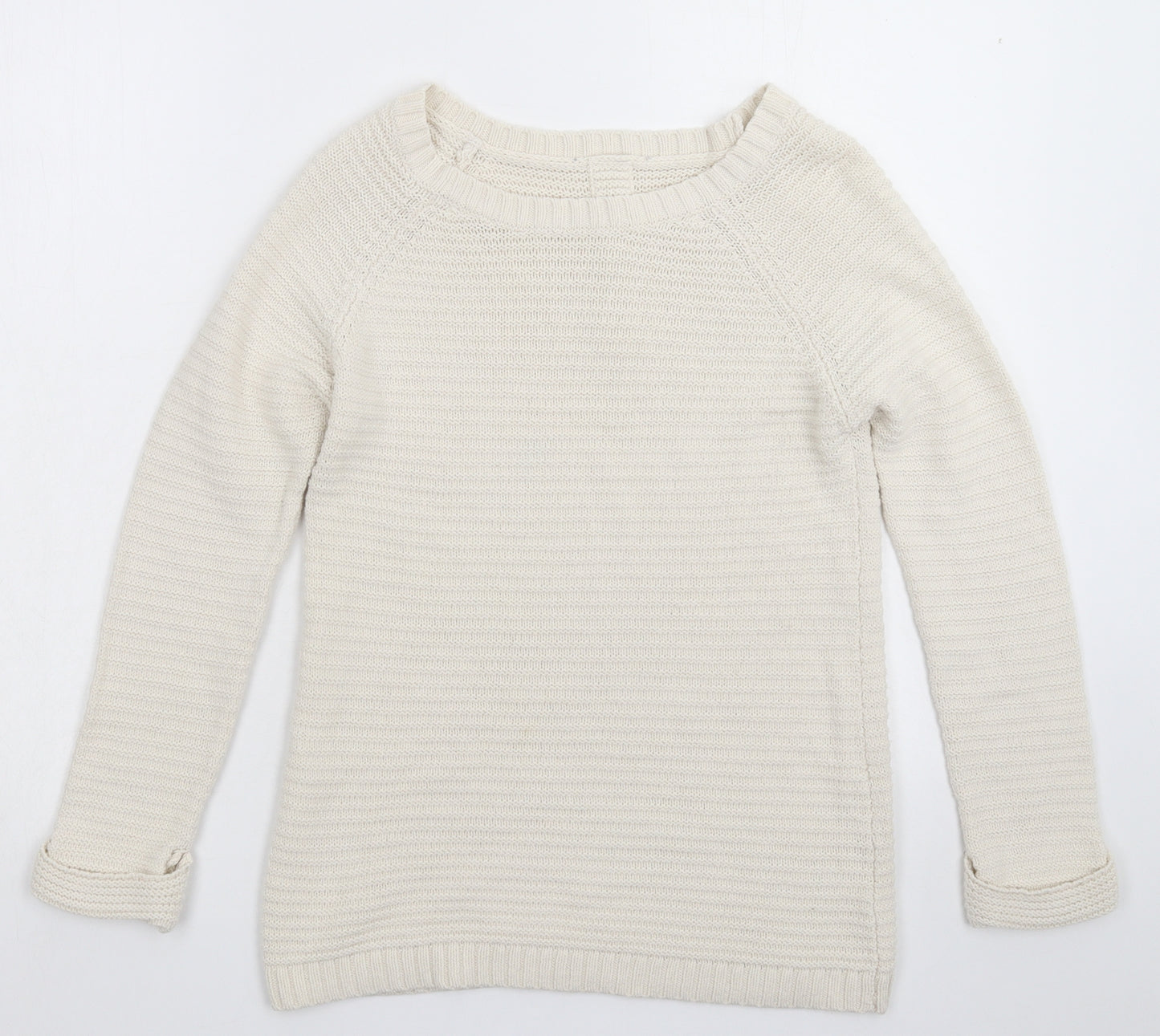 Wallis Womens White  Knit Pullover Jumper Size S