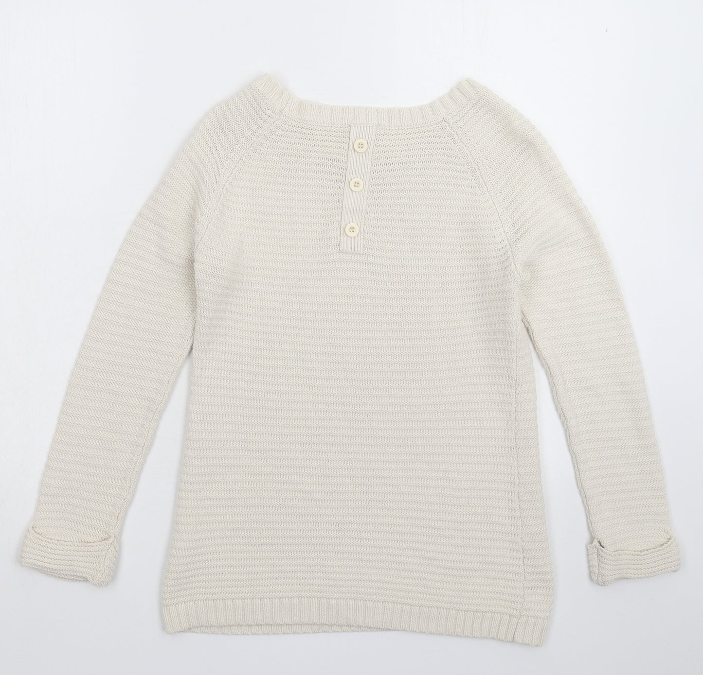 Wallis Womens White  Knit Pullover Jumper Size S