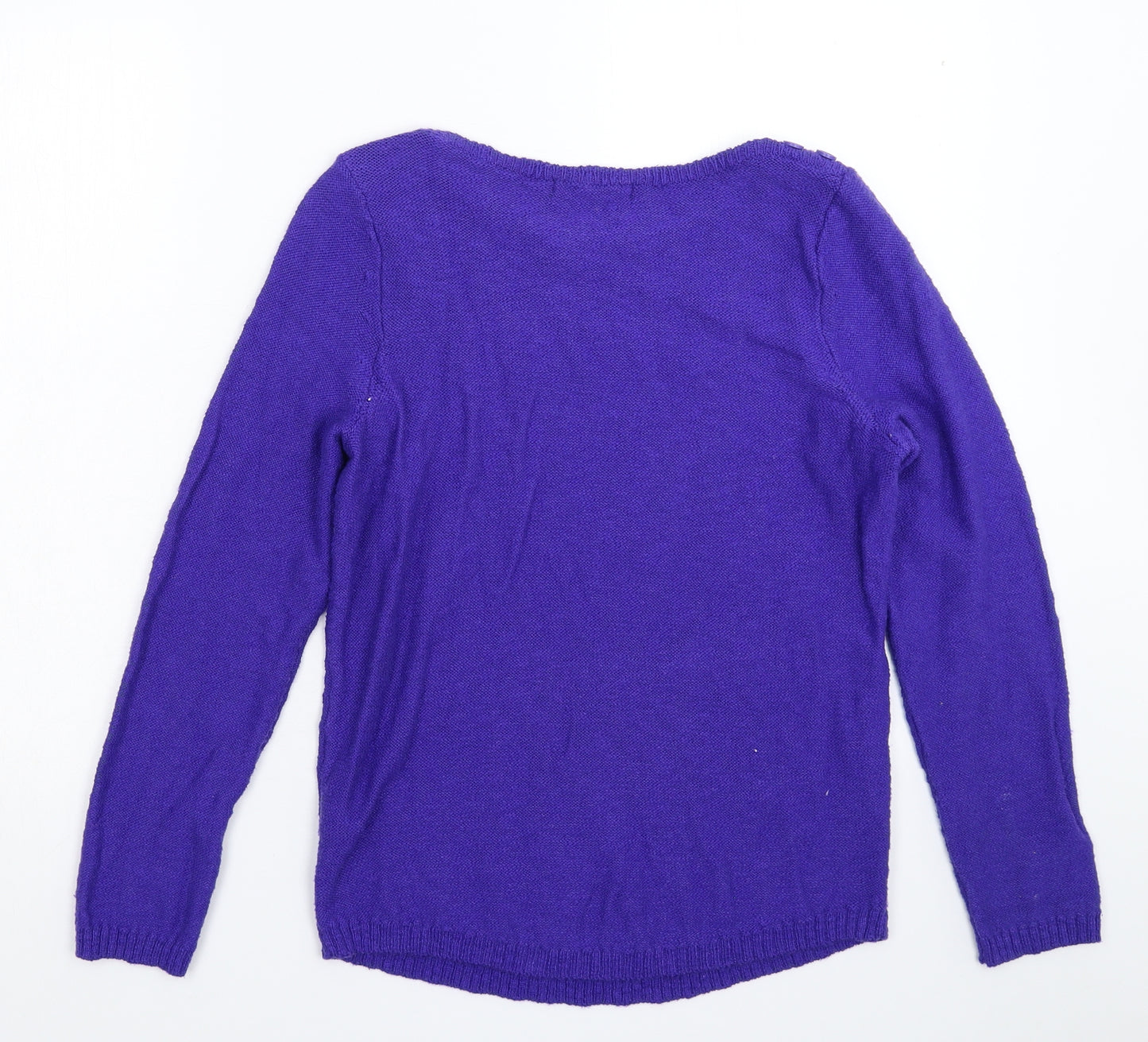 Bonmarché Womens Blue  Knit Pullover Jumper Size XS