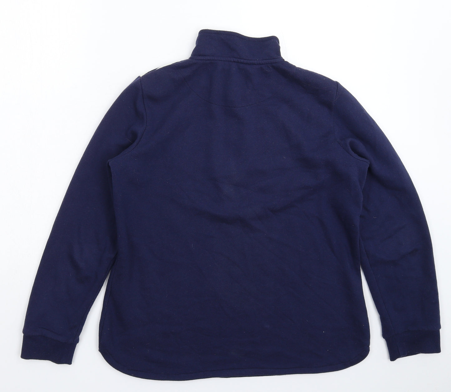 Land & Sea Womens Blue Striped  Pullover Sweatshirt Size 12