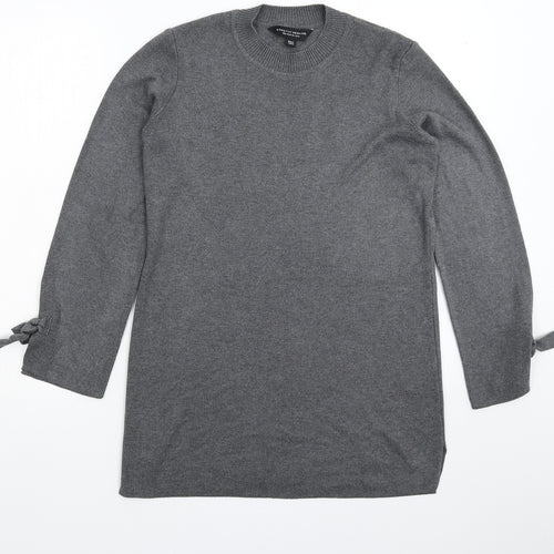 Dorothy Perkins Womens Grey  Knit Pullover Jumper Size 6