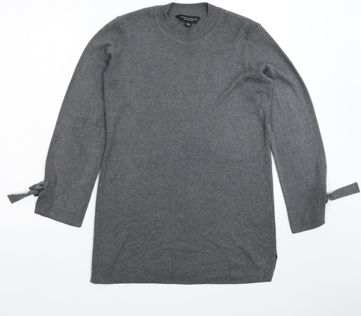 Dorothy Perkins Womens Grey  Knit Pullover Jumper Size 6