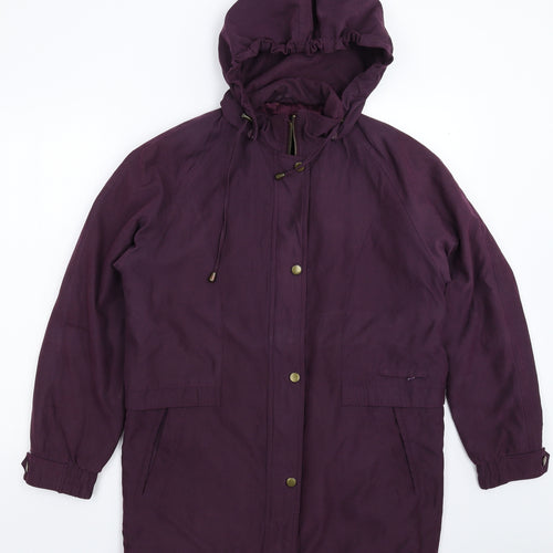 BHS Womens Purple   Parka Coat Size 10