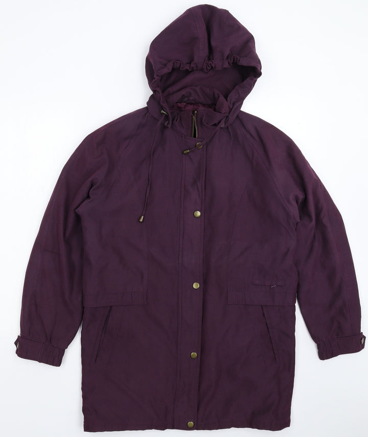 BHS Womens Purple   Parka Coat Size 10