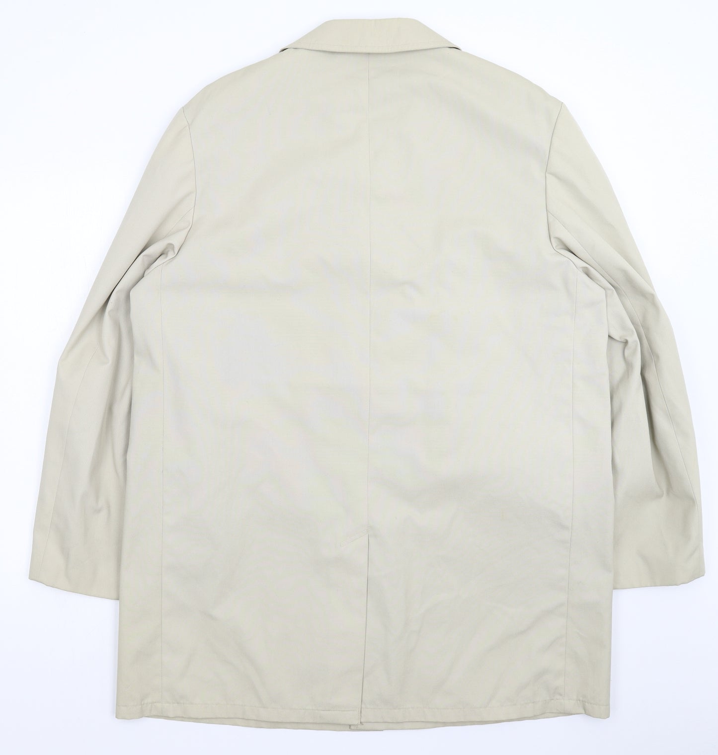 Preworn Mens Beige   Pea Coat Coat Size 42