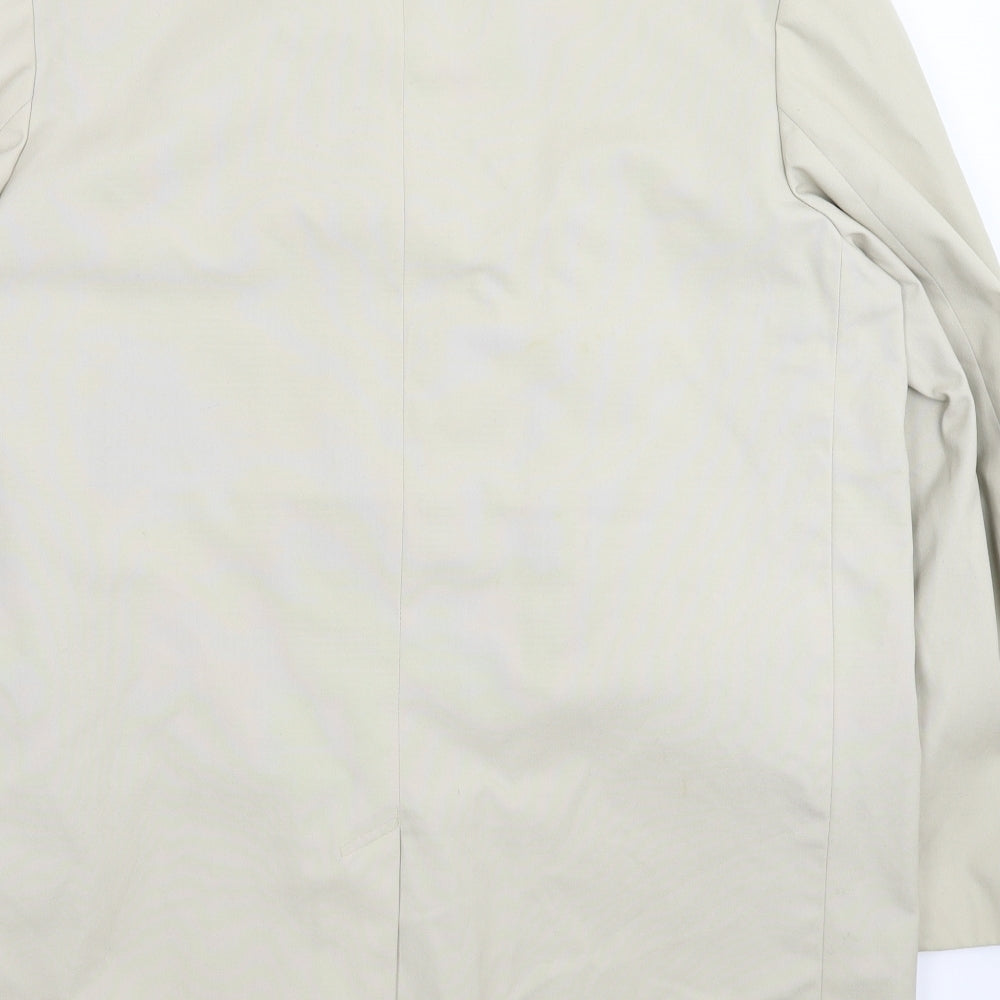 Preworn Mens Beige   Pea Coat Coat Size 42