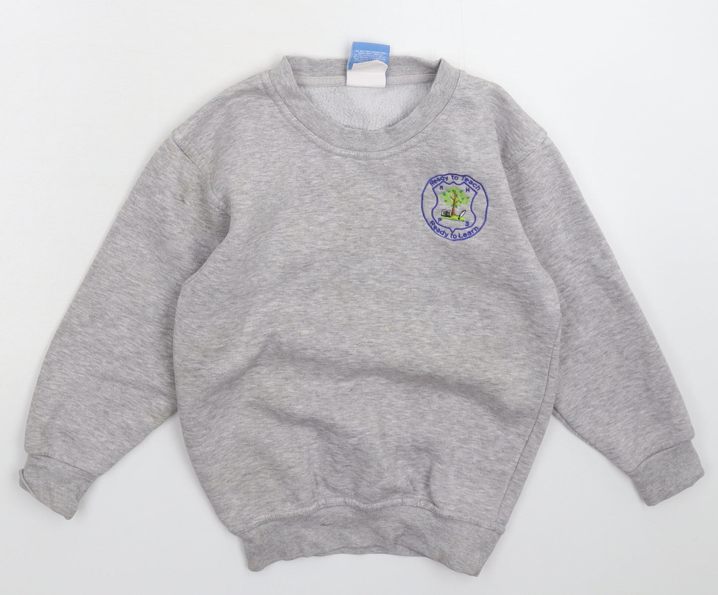 Uneek Boys Grey   Pullover Sweatshirt Size 7-8 Years