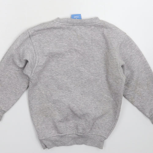 Uneek Boys Grey   Pullover Sweatshirt Size 7-8 Years