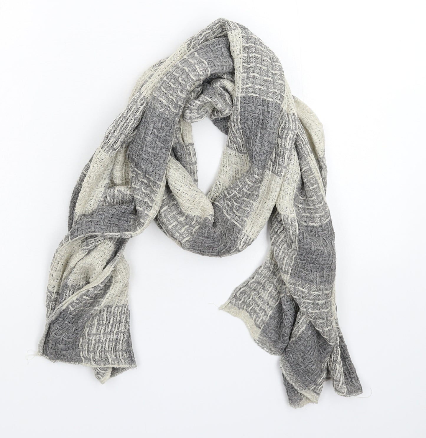 Preworn Womens Grey  Knit  Scarf