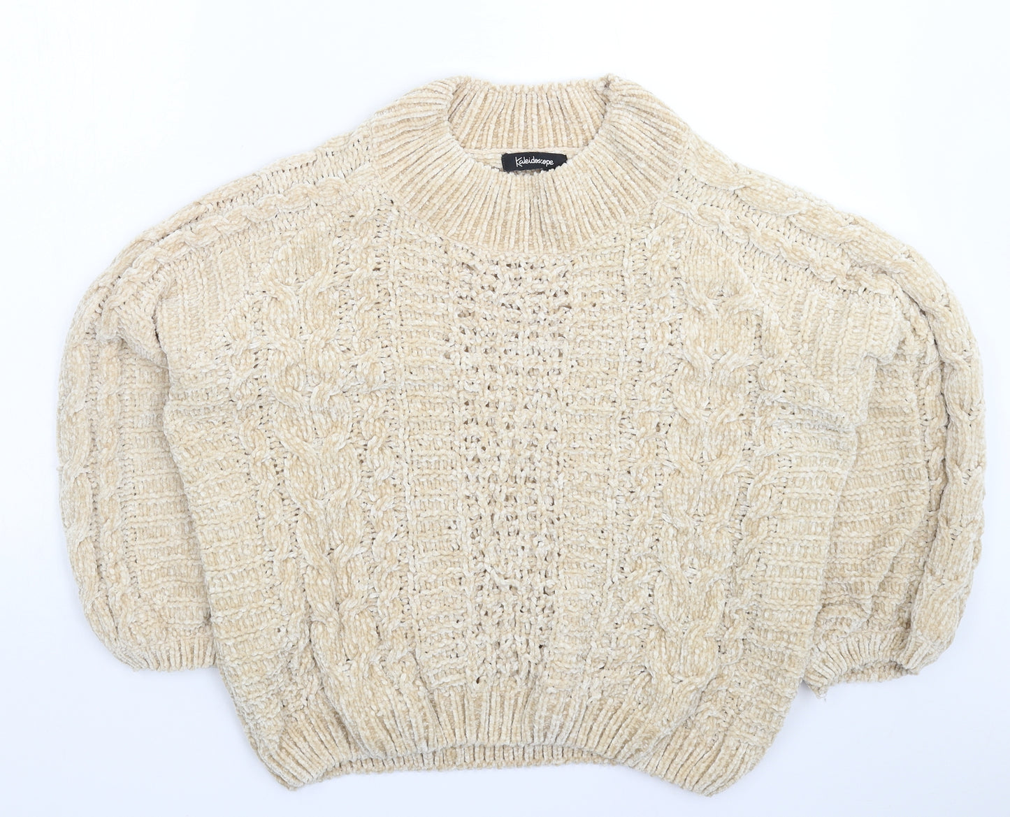 Kaleidoscope Womens Beige  Knit Pullover Jumper Size 18
