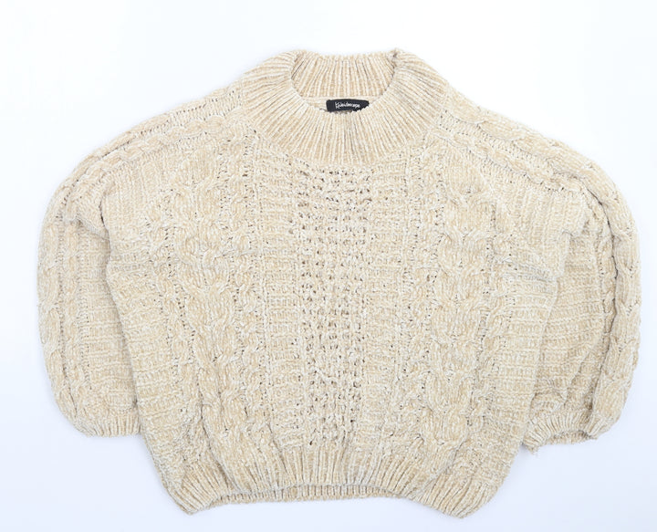 Kaleidoscope Womens Beige  Knit Pullover Jumper Size 18