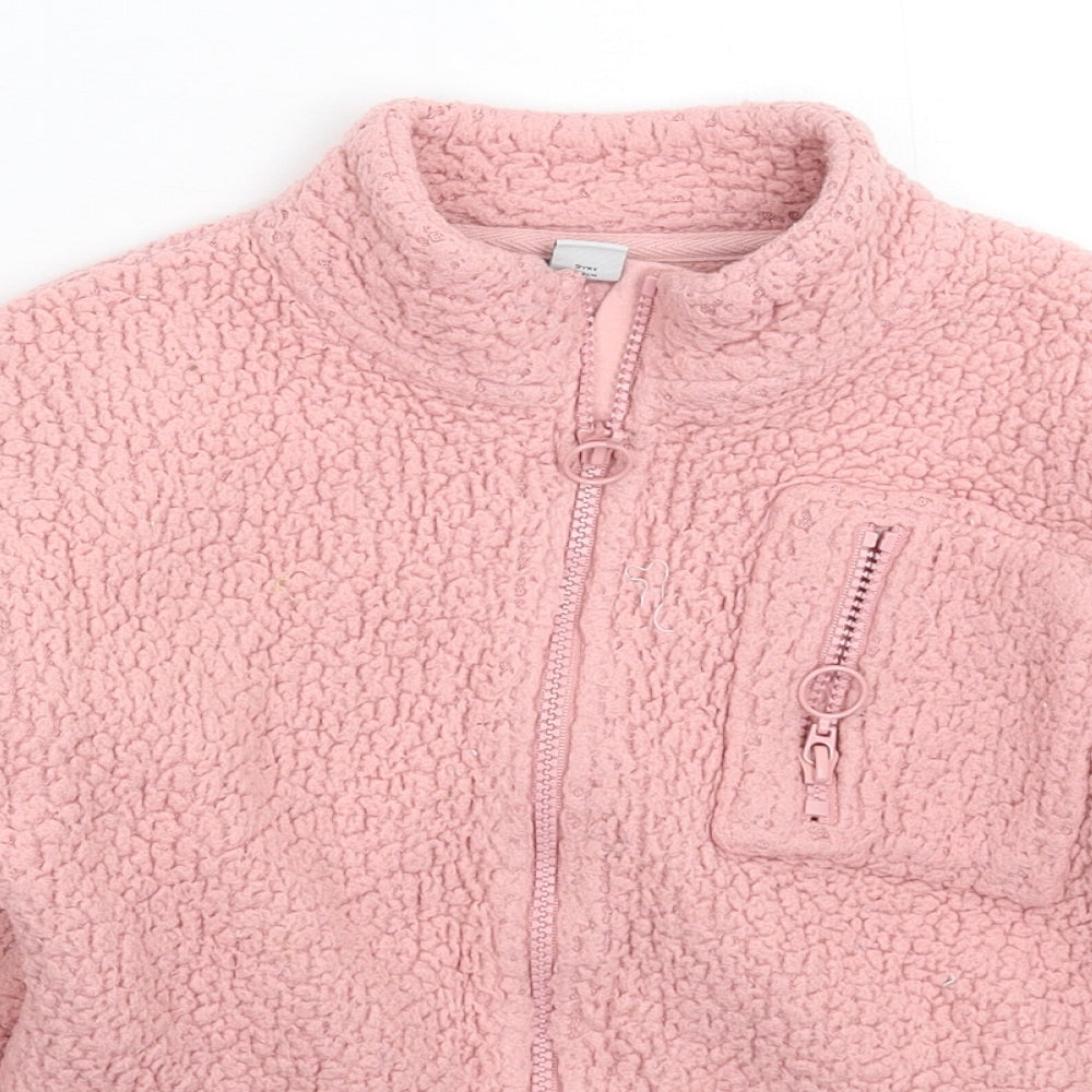 TU Girls Pink  Fleece Jacket  Size 9 Years