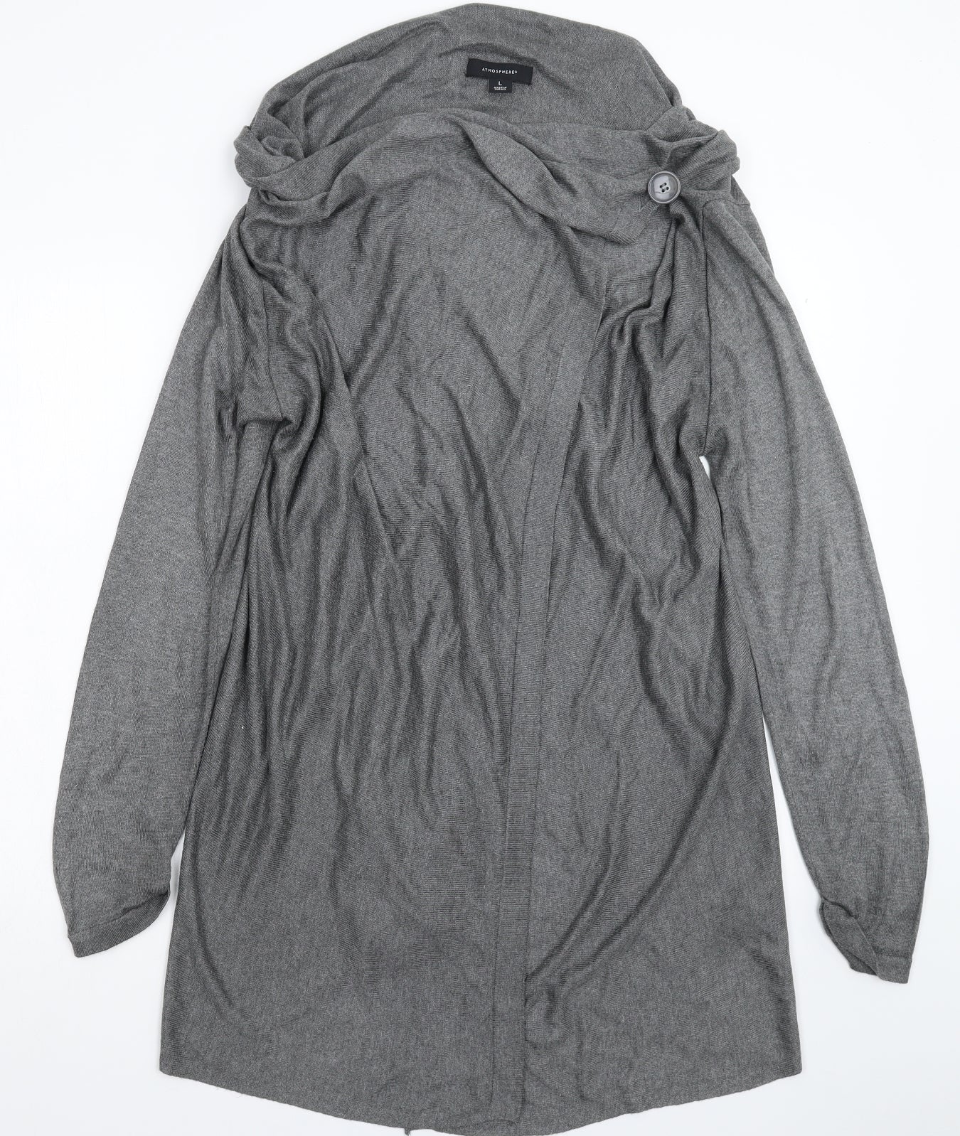 Atmosphere Womens Grey  Knit Cardigan Jumper Size L