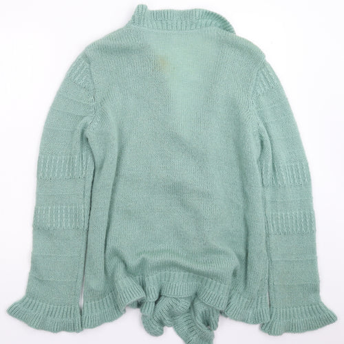 Marks and Spencer Womens Green  Knit Cardigan Jumper Size 18