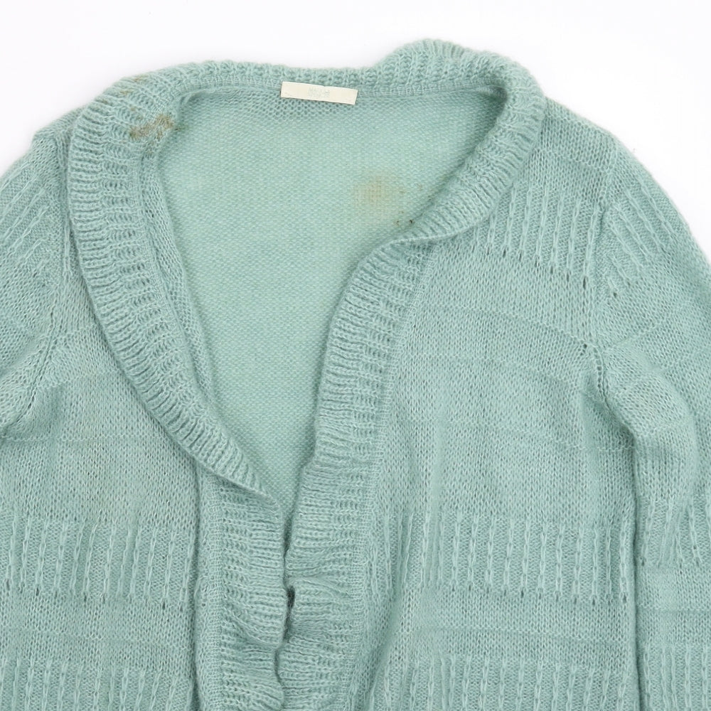 Marks and Spencer Womens Green  Knit Cardigan Jumper Size 18