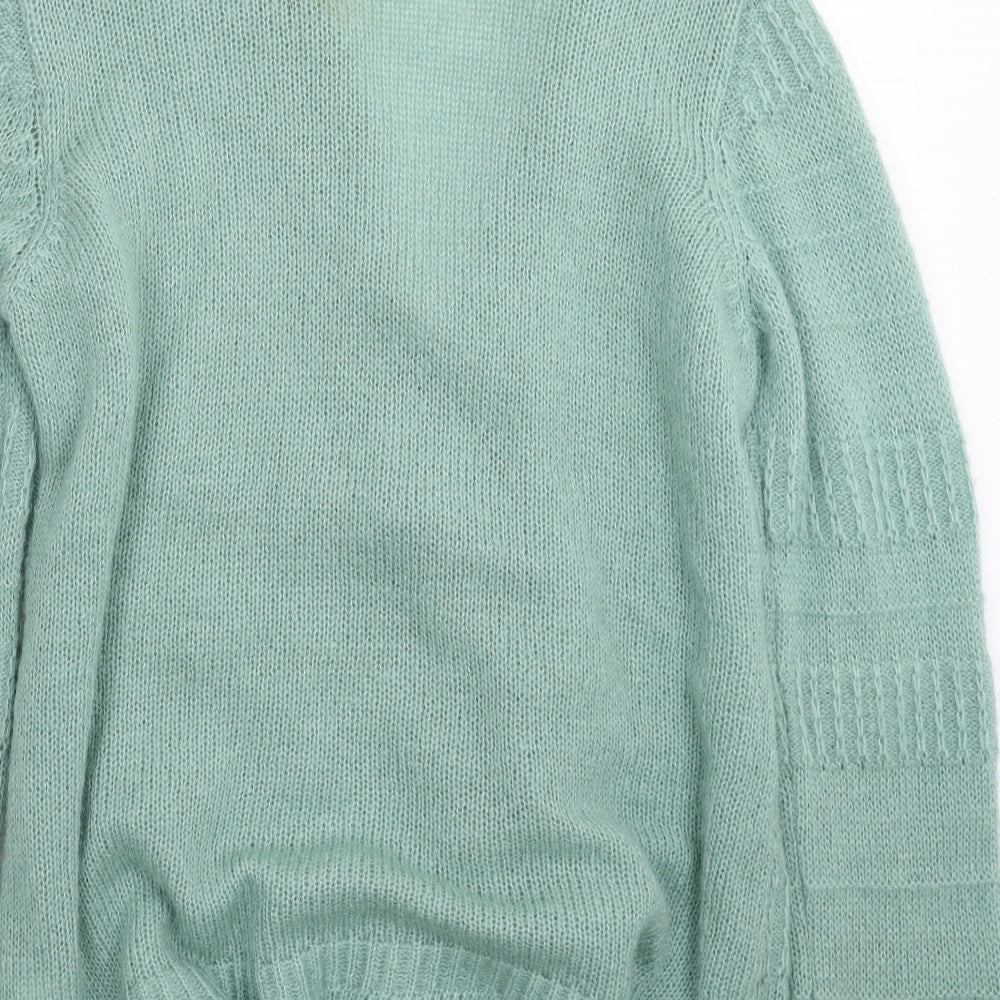 Marks and Spencer Womens Green  Knit Cardigan Jumper Size 18