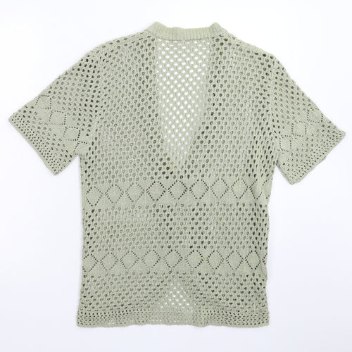 Raz Womens Green  Knit Cardigan Jumper Size S