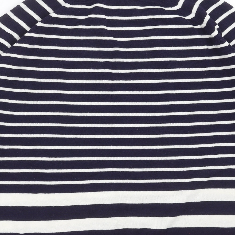 Marks and Spencer Womens Blue Striped  Pullover Jumper Size 16